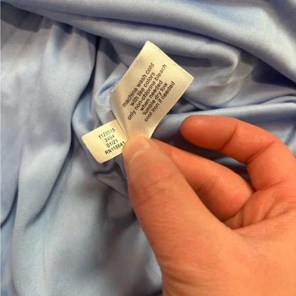 Lane Bryant Floral Blue Dress with Tie 22 - Picture 4 of 6